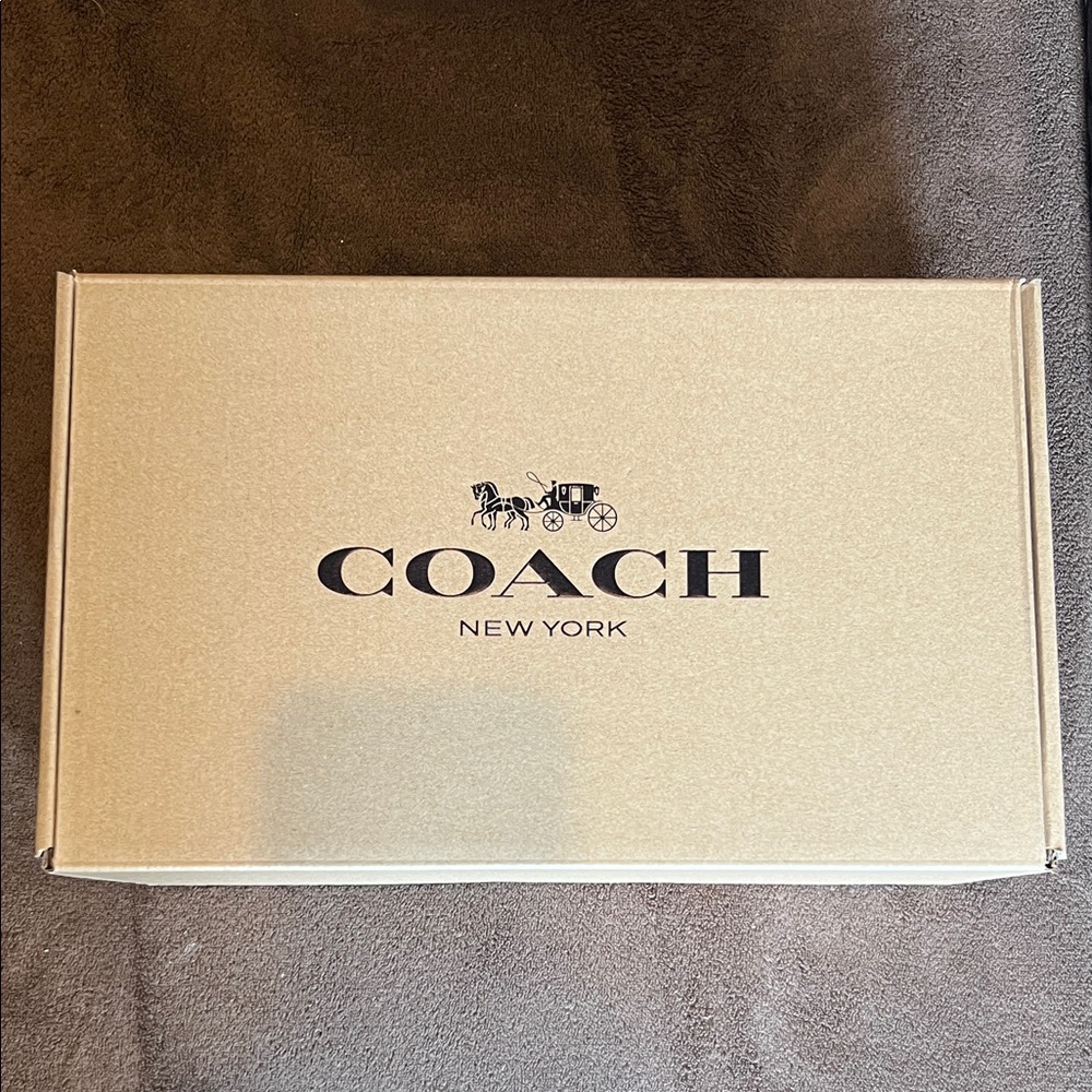 Coach Gold Logo shoe Box